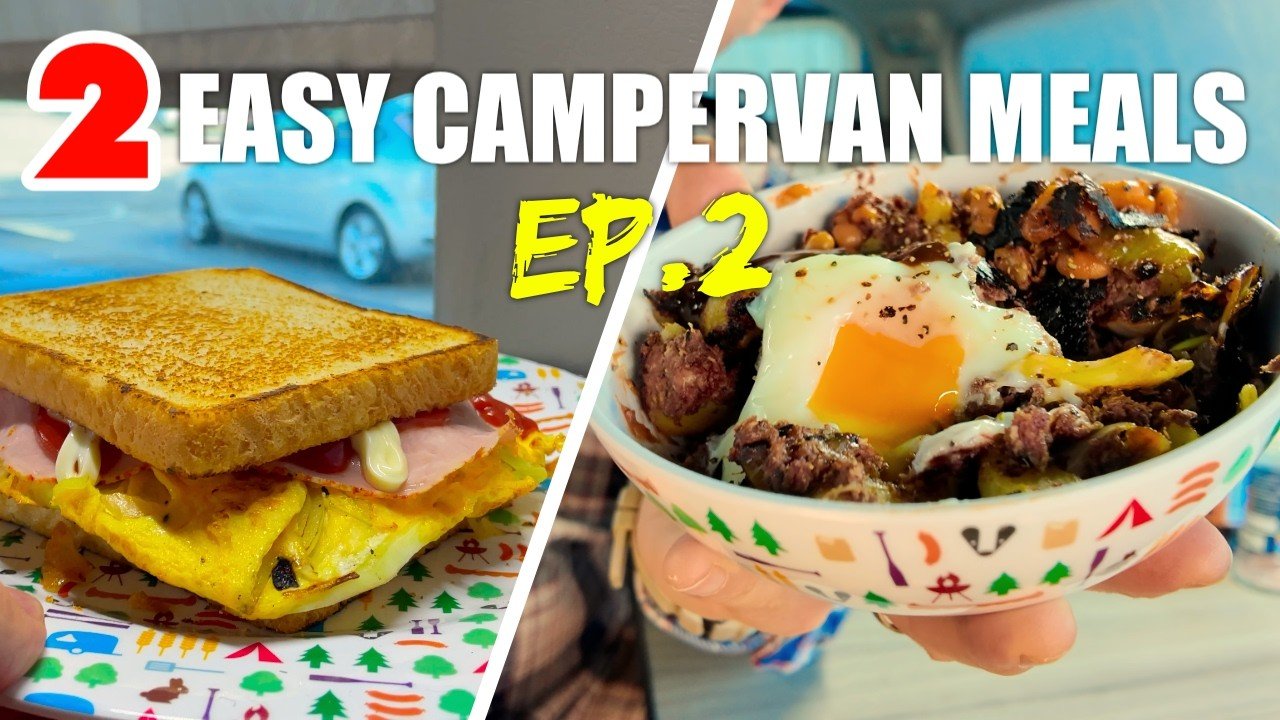 2 Easy Campervan Meals Ep.2 - Korean Toast & Corned Beef Hash